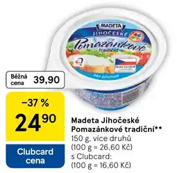 Tesco Madeta Jihočeské Pomazánkové tradiční nabídka