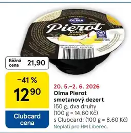 Tesco Olma Pierot smetanový dezert nabídka