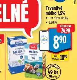 Albert Trvanlivé mléko 1,5% nabídka