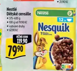 Albert Nestlé Dětské cereálie Nestle nabídka
