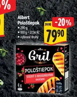Albert Albert Pološtiepok nabídka