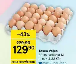 Tesco Tesco Vejce, 30 ks, velikost M nabídka