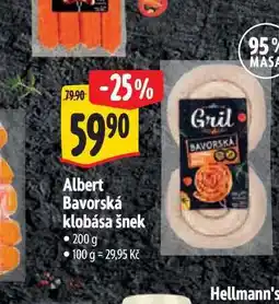 Albert Albert Bavorská klobása šnek nabídka