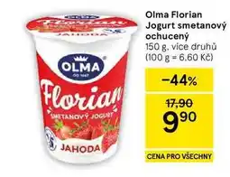 Tesco Olma Florian Jogurt smetanový ochucený, 150 g, více druhů nabídka