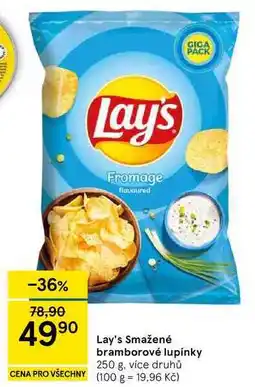 Tesco Lay's Smažené bramborové lupínky, 250 g, více druhů nabídka