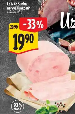 Albert Le & Co Šunka nejvyšší jakost nabídka