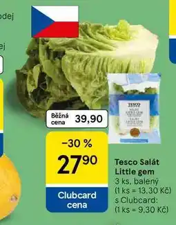 Tesco Tesco Salát Little gem, 3 ks. balený nabídka