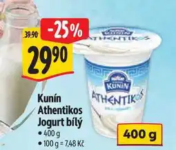 Albert Kunín Athentikos Jogurt bílý nabídka