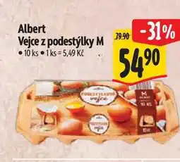 Albert Albert Vejce z podestýlky M 10 ks nabídka