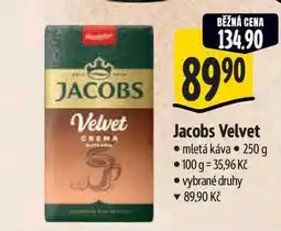Albert Jacobs Velvet mletá káva nabídka