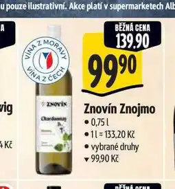 Albert Znovín Znojmo nabídka