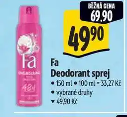 Albert Fa Deodorant sprej nabídka