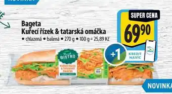 Albert Bageta Kuřecí řízek & tatarská omáčka nabídka