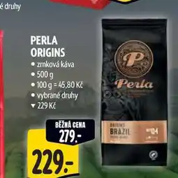 Albert PERLA ORIGINS zrnková káva nabídka