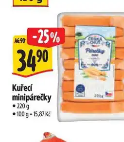 Albert Kuřecí minipárečky nabídka