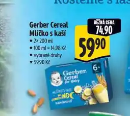 Albert Gerber Cereal Mlíčko s kaší nabídka