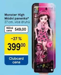 Tesco Monster High Módní panenka, 27 cm. více druhů nabídka