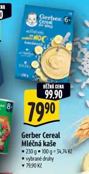 Albert Gerber Cereal Mléčná kaše nabídka