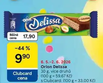 Tesco Orion Delissa, 30 g, více druhů nabídka
