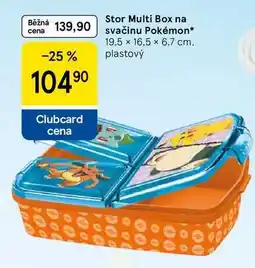 Tesco Stor Multi Box na svačinu Pokémon, 19.5 x 16.5 x 6,7 cm. plastový nabídka