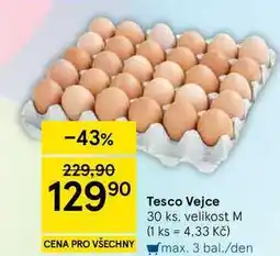 Tesco Tesco Vejce 30 ks, velikost M nabídka