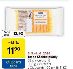Tesco Tesco křehké plátky, 65 g, více druhů nabídka
