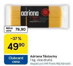 Tesco Adriana Těstoviny, 1 kg. více druhů nabídka