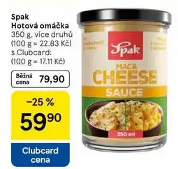 Tesco Spak Hotová omáčka, 350 g, více druhů nabídka