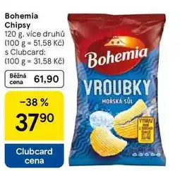 Tesco Bohemia Chipsy, 120 g, více druhů nabídka