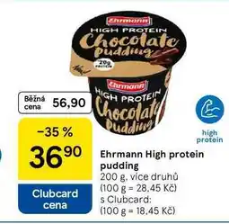 Tesco Ehrmann High protein puding nabídka