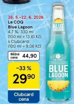 Tesco Le COQ Blue Lagoon 4.7% nabídka