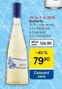 Tesco Butterfly, 0.75 l, více druhů nabídka