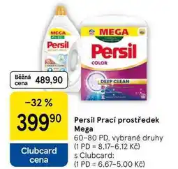 Tesco Persil Prací prostředek Mega, 60-80 PD, vybrané druhy nabídka