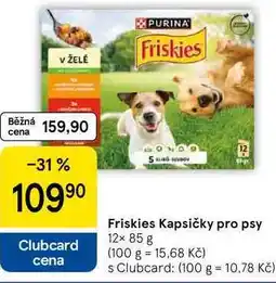 Tesco Friskies Kapsičky pro psy, 12× nabídka