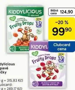 Tesco Kiddylicious ovocné želé bonbony nabídka