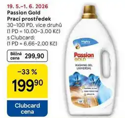Tesco Passion Gold Prací prostředek, 30-100 PD. více druhů nabídka