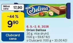 Tesco Orion Delissa, 30 g, více druhů nabídka