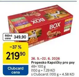 Tesco Propesko Kapsičky pro psy, 48× nabídka