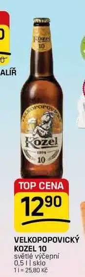 VELKOPOPOVICKÝ KOZEL 10 světlé výčepní