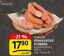 Flop KRAHULECKÁ KLOBÁSA vybrané druhy nabídka