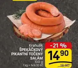 Flop ŠPEKÁČKOVÝ PIKANTNÍ TOČENÝ SALÁM nabídka