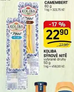Flop KOLIBA SÝROVÉ NITĚ vybrané druhy nabídka