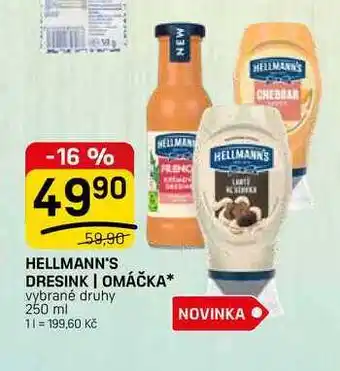 Flop HELLMANN'S DRESINK | OMÁČKA* vybrané druhy nabídka