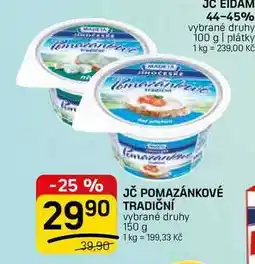 Flop JČ POMAZÁNKOVÉ TRADIČNÍ vybrané druhy nabídka