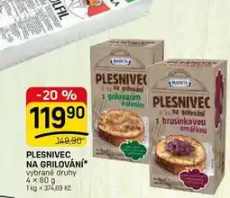 Flop PLESNIVEC NA GRILOVÁNÍ* vybrané druhy nabídka