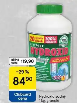 Tesco Hydroxid sodný, 1 kg, granule nabídka