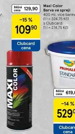 Tesco Maxi Color Barva ve spreji, 400 ml, více barev nabídka