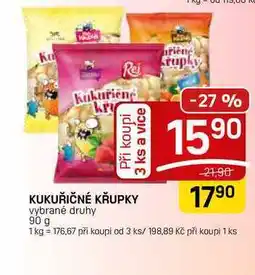 Flop KUKUŘIČNÉ KŘUPKY vybrané druhy nabídka