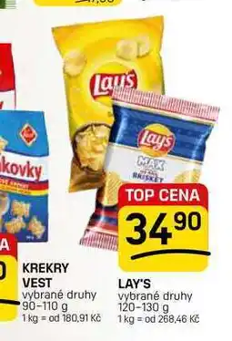 Flop LAY'S vybrané druhy nabídka