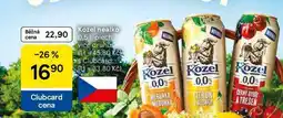 Tesco Kozel nealko plech nabídka